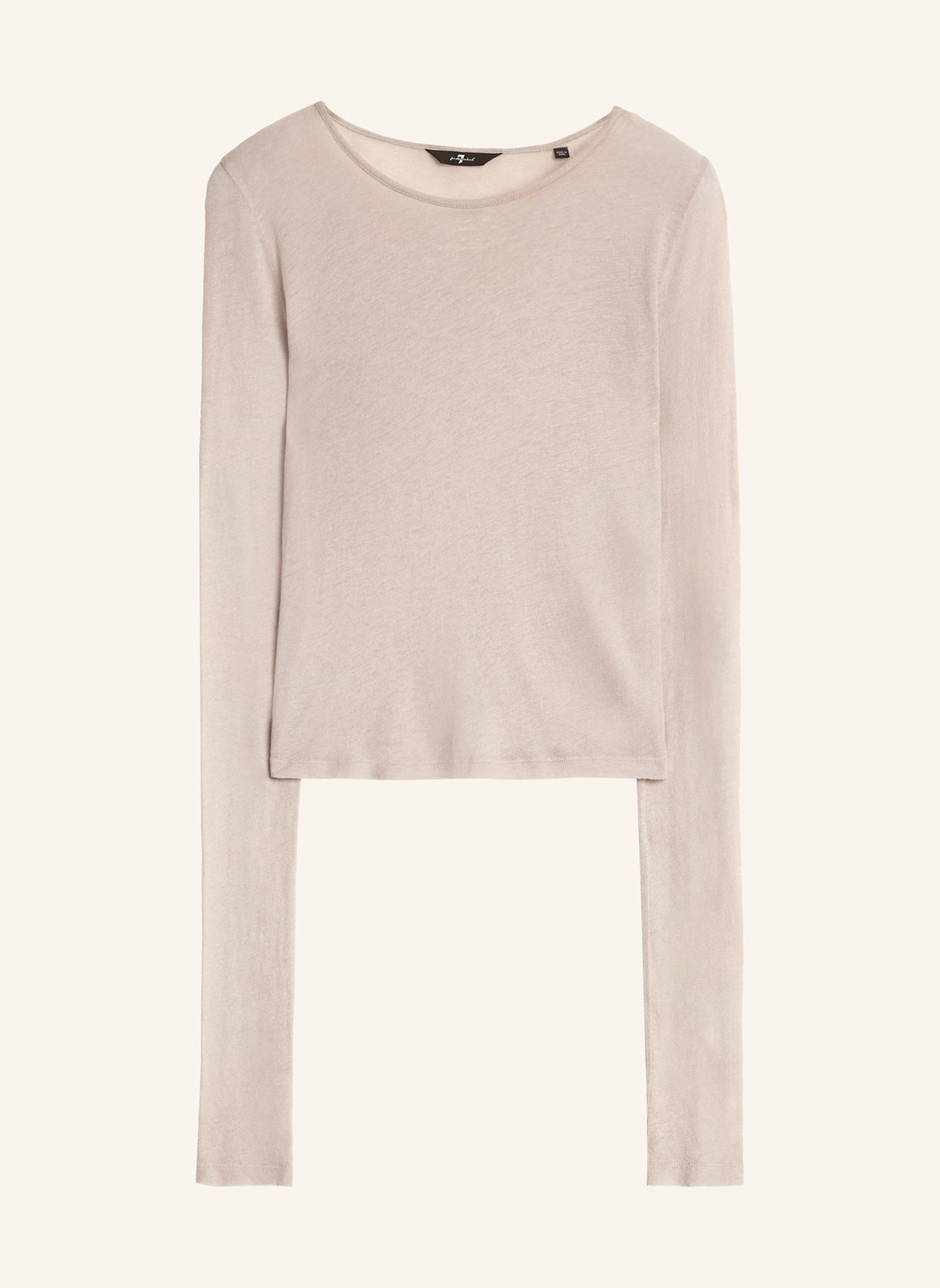 

Футболка с надписью L/S 7 For All Mankind, серый