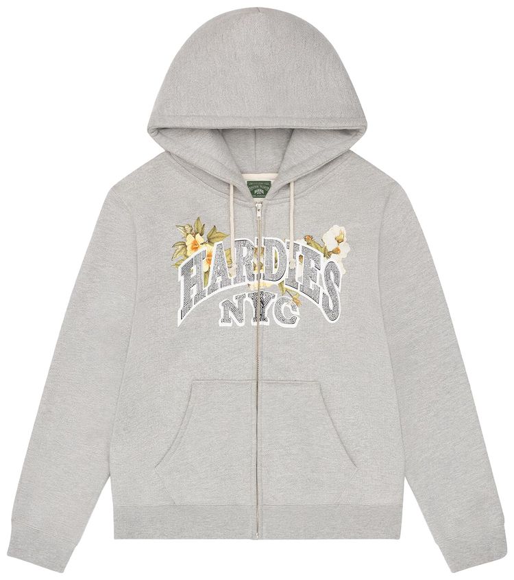 

Худи Denim Tears x Hardies Tears на молнии, серый