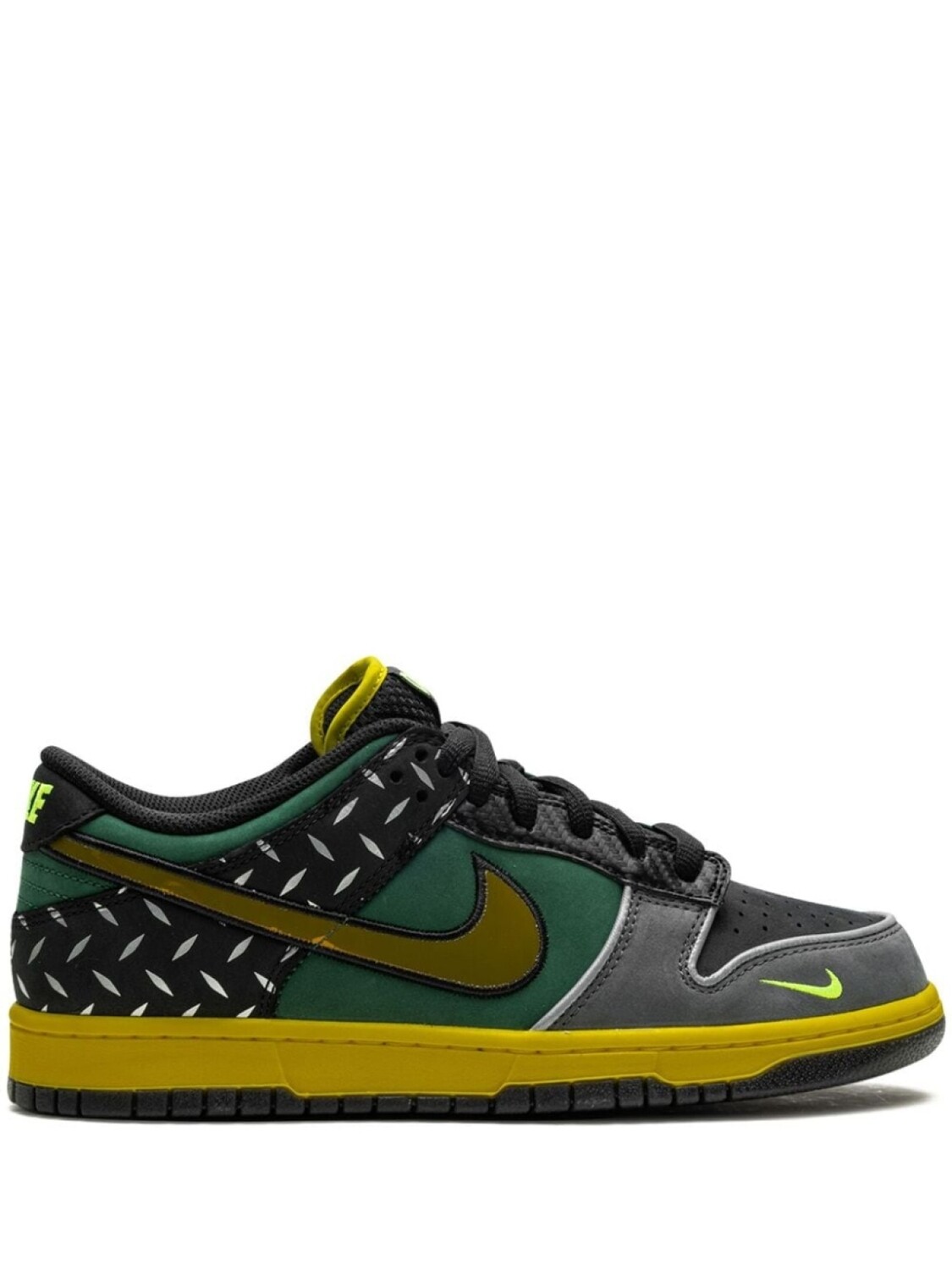 

X DOAF Dunk Low "What The Duck- University of Oregon Home" кроссовки Nike, зеленый