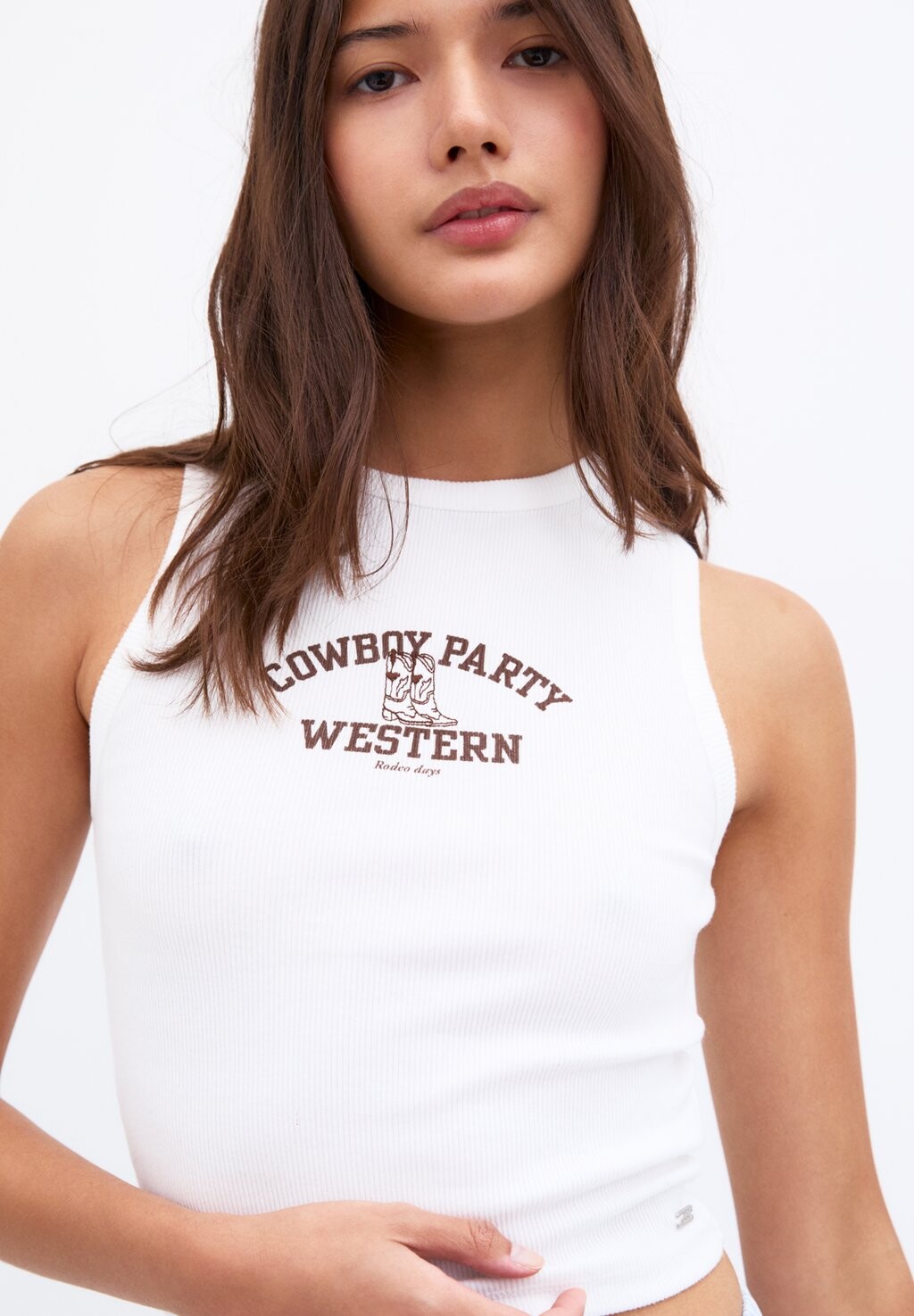 

Топ PULL&BEAR, белый
