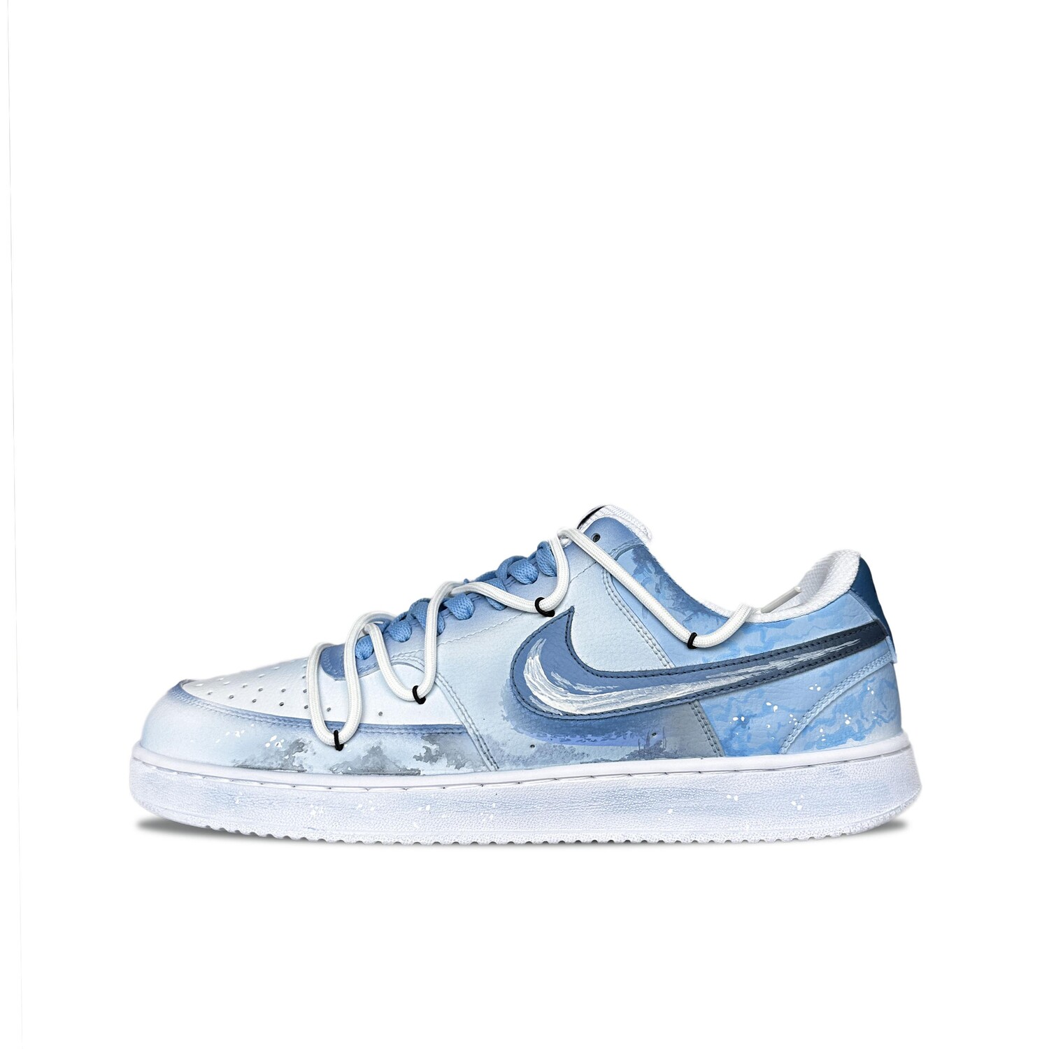 

Кроссовки Nike Court Vision 1 Skateboarding Shoes Men Low-top White/blue, голубой, Синий, Кроссовки Nike Court Vision 1 Skateboarding Shoes Men Low-top White/blue, голубой