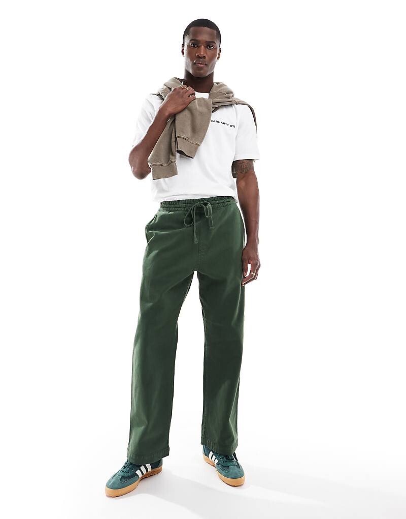 

Зеленые брюки свободного кроя Carhartt WIP floyde