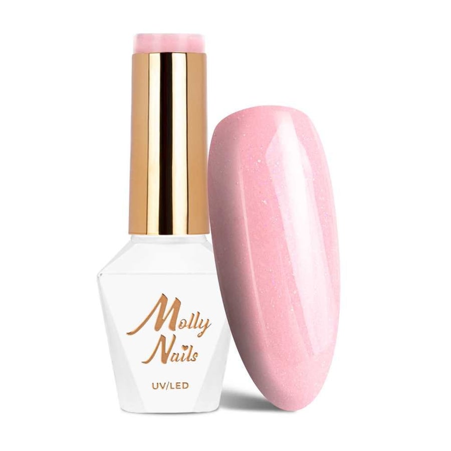 

Molly Nails I'm Nudelover Crystal Rose HEMA/Di-HEMA Free 8 г гибридный лак для ногтей № 524
