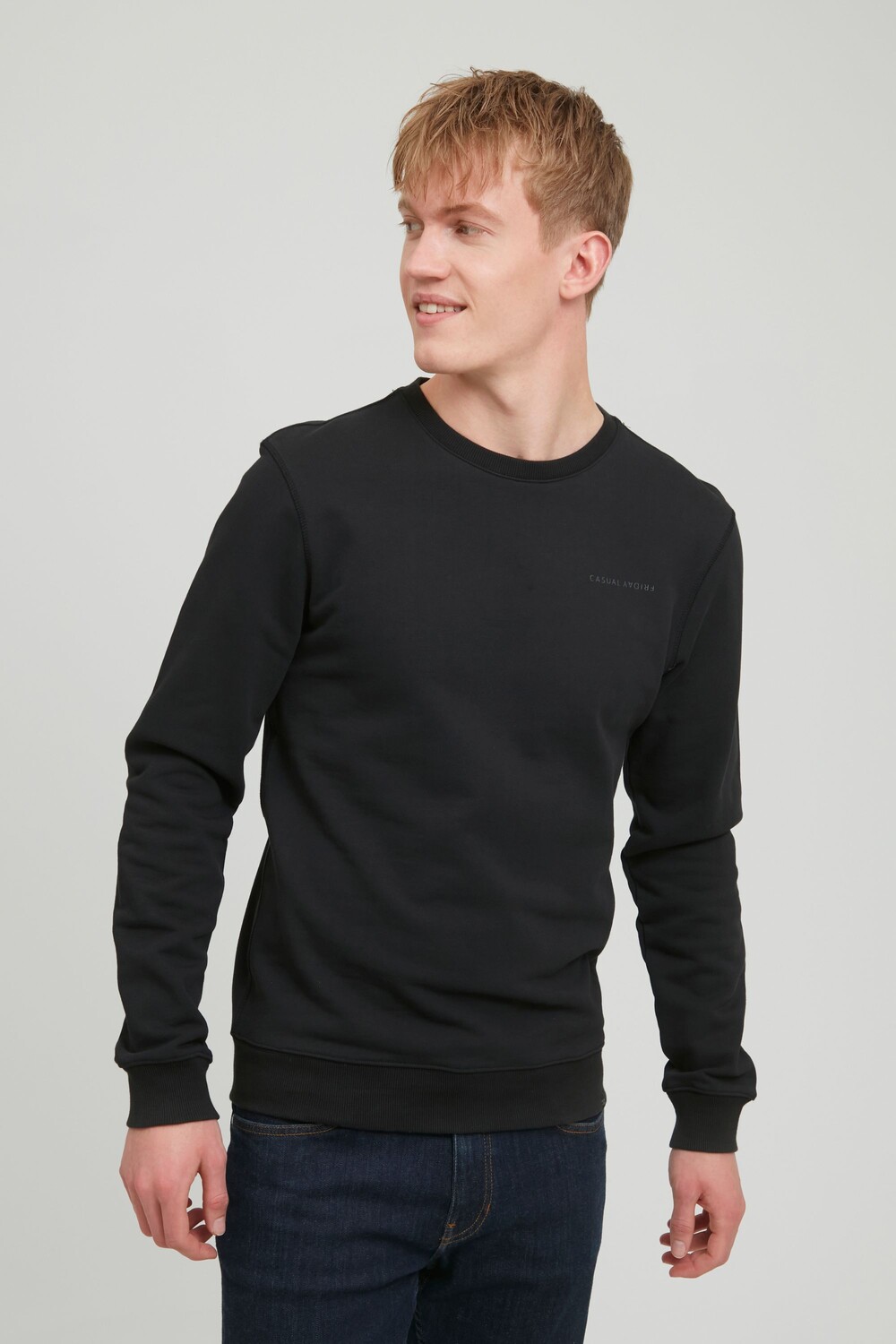 

Толстовка CASUAL FRIDAY Rundhalspullover CFSeverin 20504054, черный