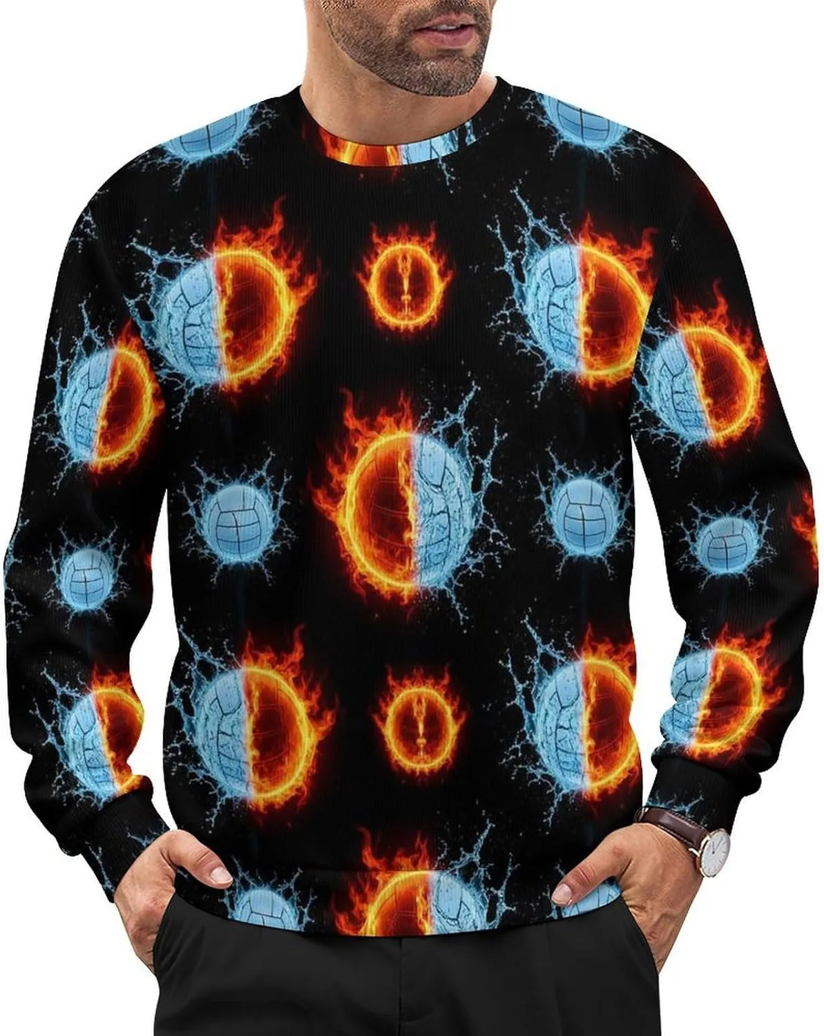 

Мужской свитер Soft Casual, легкий пуловер с длинным рукавом и круглым вырезом SEBNATAL