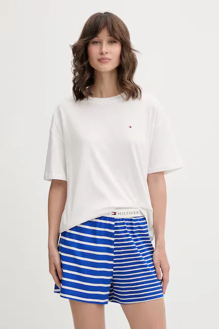 Пижама женская двухсоставная в полоску Tommy Hilfiger, белый