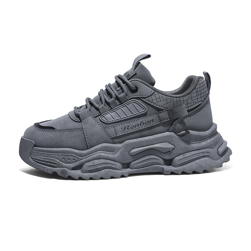 

RENBEN Серые мужские кроссовки на платформе с амортизацией, цвет Gray