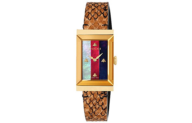 

GUCCI Часы Wrist Watch Quartz Movement Genuine Leather Strap Red Watch Dial Women's Watch