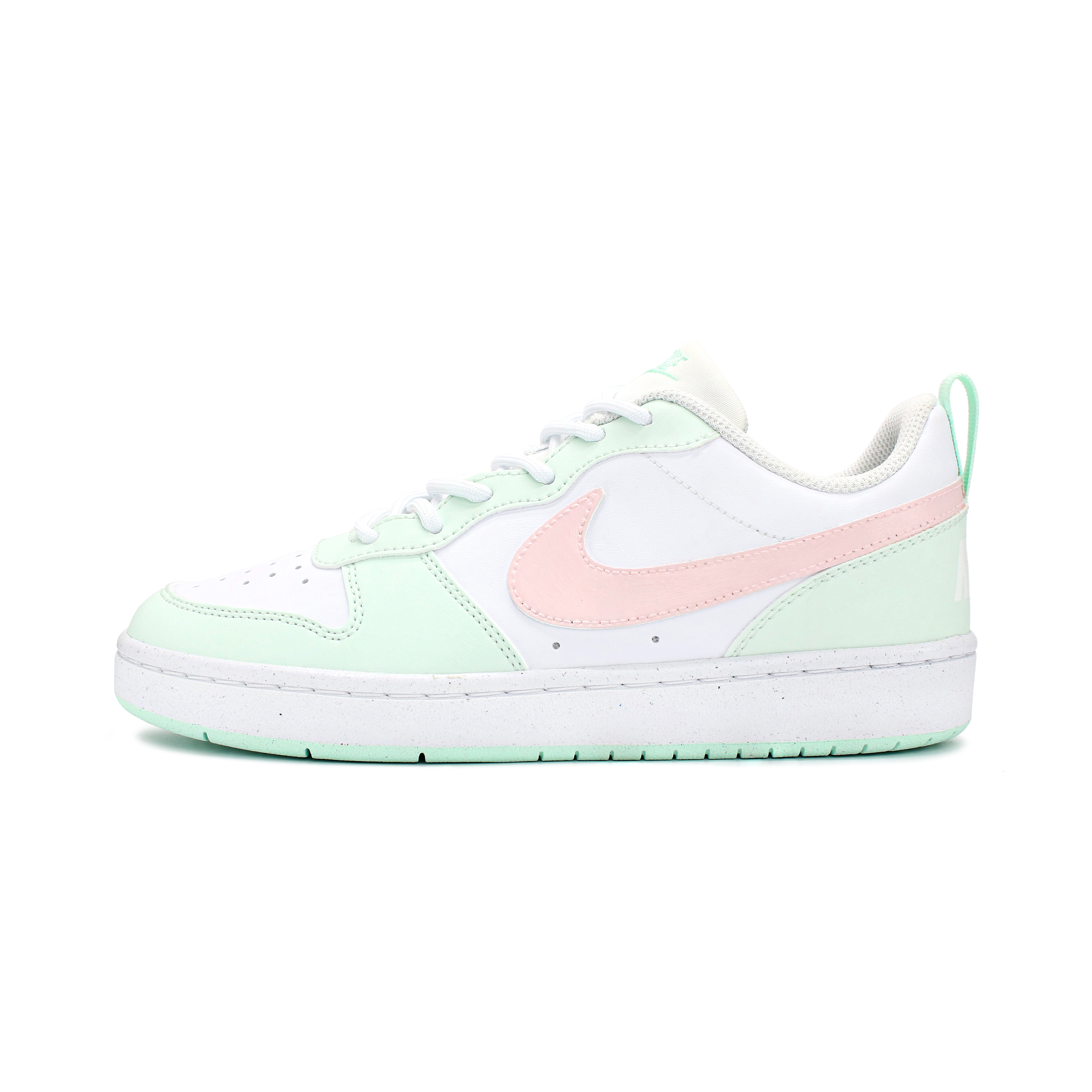 

Кроссовки Nike Court Borough Skateboarding Shoes Women's Low-top White/green/pink, мятно-зеленый