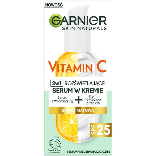 

Осветляющая сыворотка в креме с витамином С и spf25 для лица, 50 мл Garnier Vitamin c