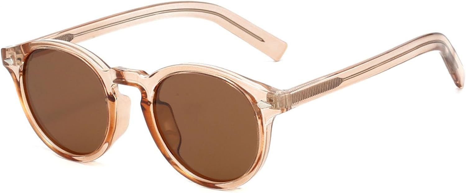 

Поляризованные солнцезащитные очки TR90 для женщин - ретро-круглые модные солнцезащитные очки с защитой от УФ-излучения UV400, линзы TAC для вождения и рыбалки Bubmari, E