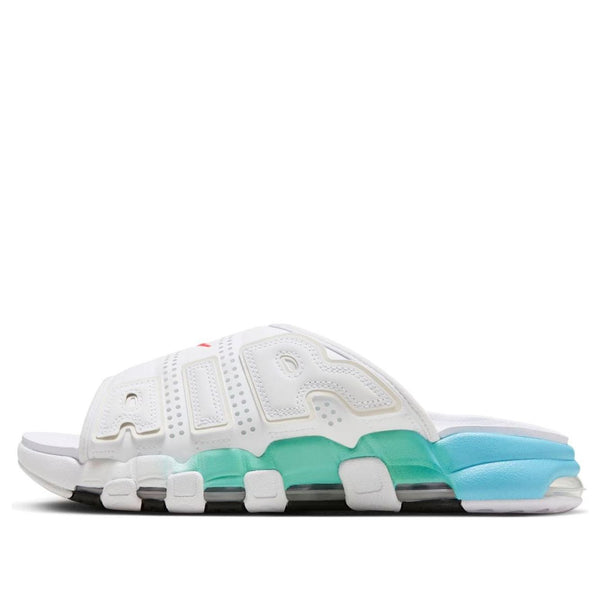 

Тапочки air more uptempo slide 'aqua' Nike, белый