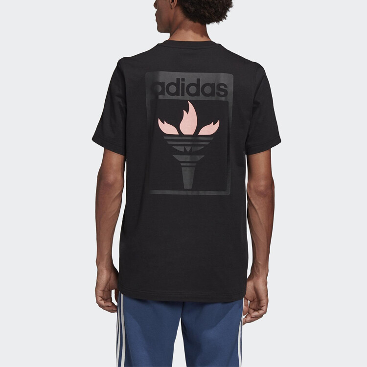 Футболка с принтом пламени для мужчин Adidas Originals — фото 3