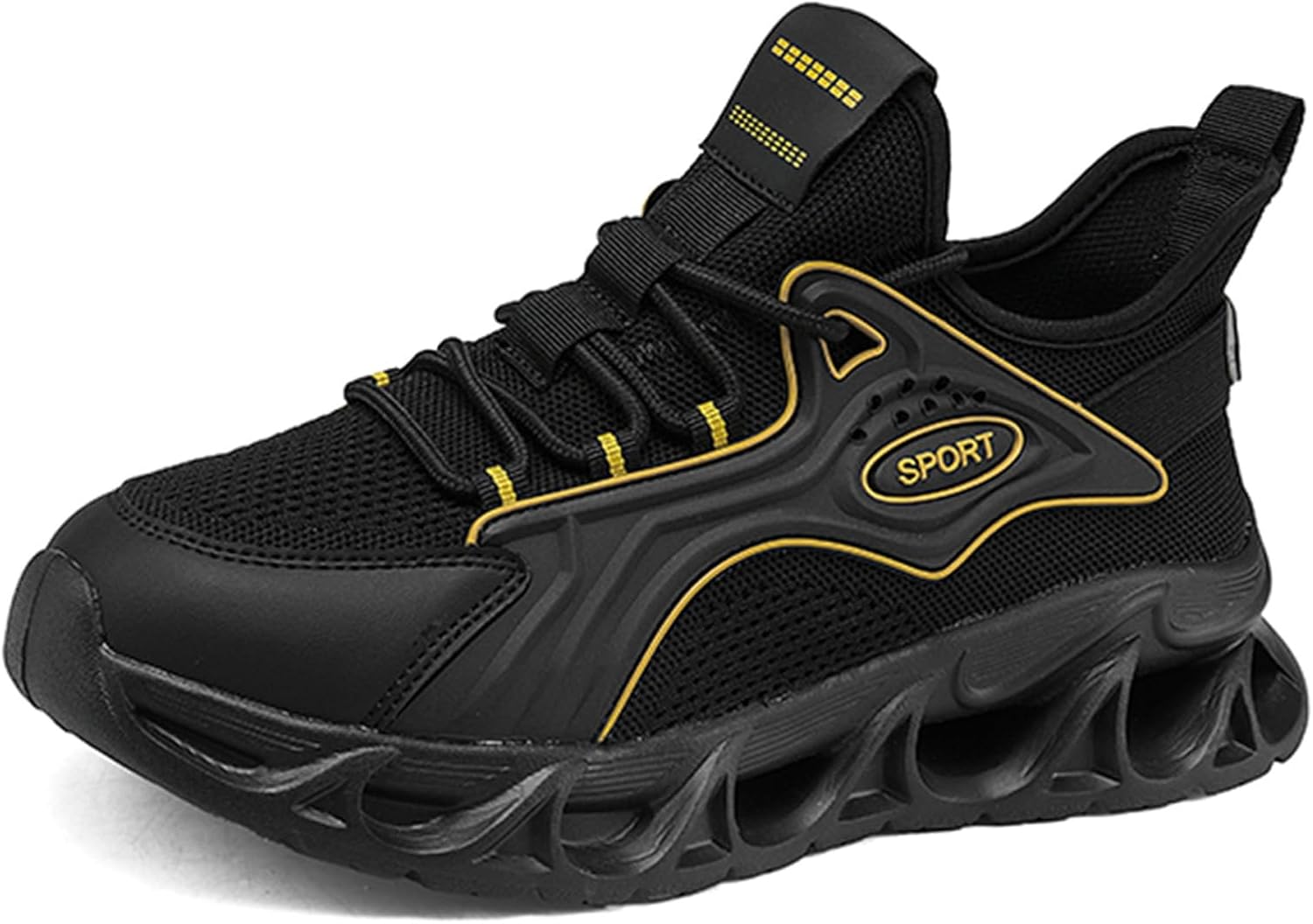 

Мужские кроссовки для бега и ходьбы, повседневная спортивная обувь, легкие тренеры, модные кроссовки Spwagym, черный