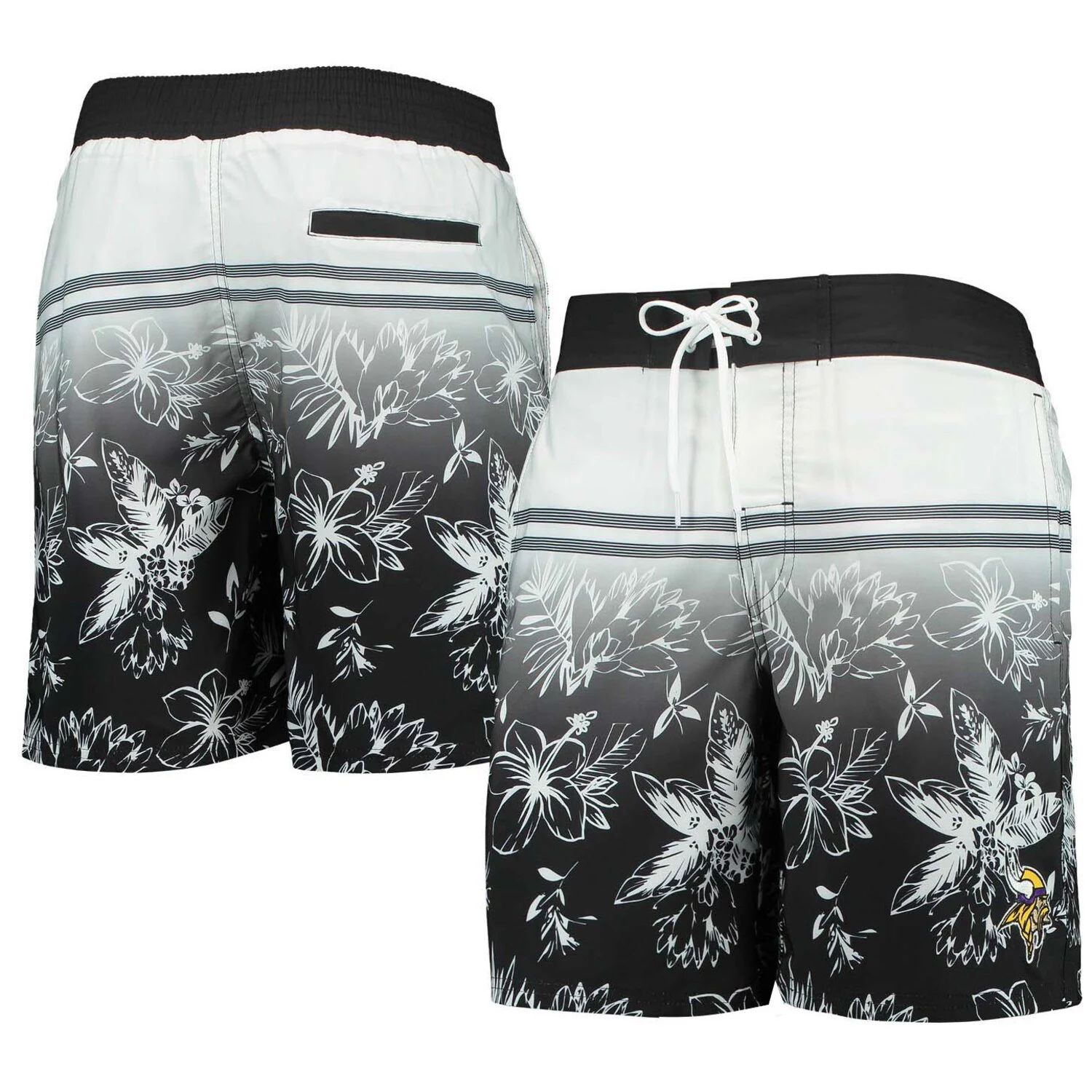 

Мужские спортивные шорты Carl Banks Black Minnesota Vikings Island Volley Swim Shorts G-III