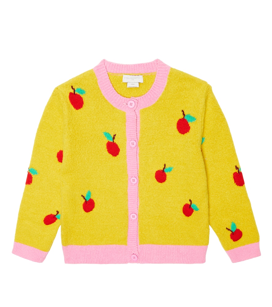 

Кардиган из смесового хлопка с техникой интарсия Stella McCartney Kids, Multicolor