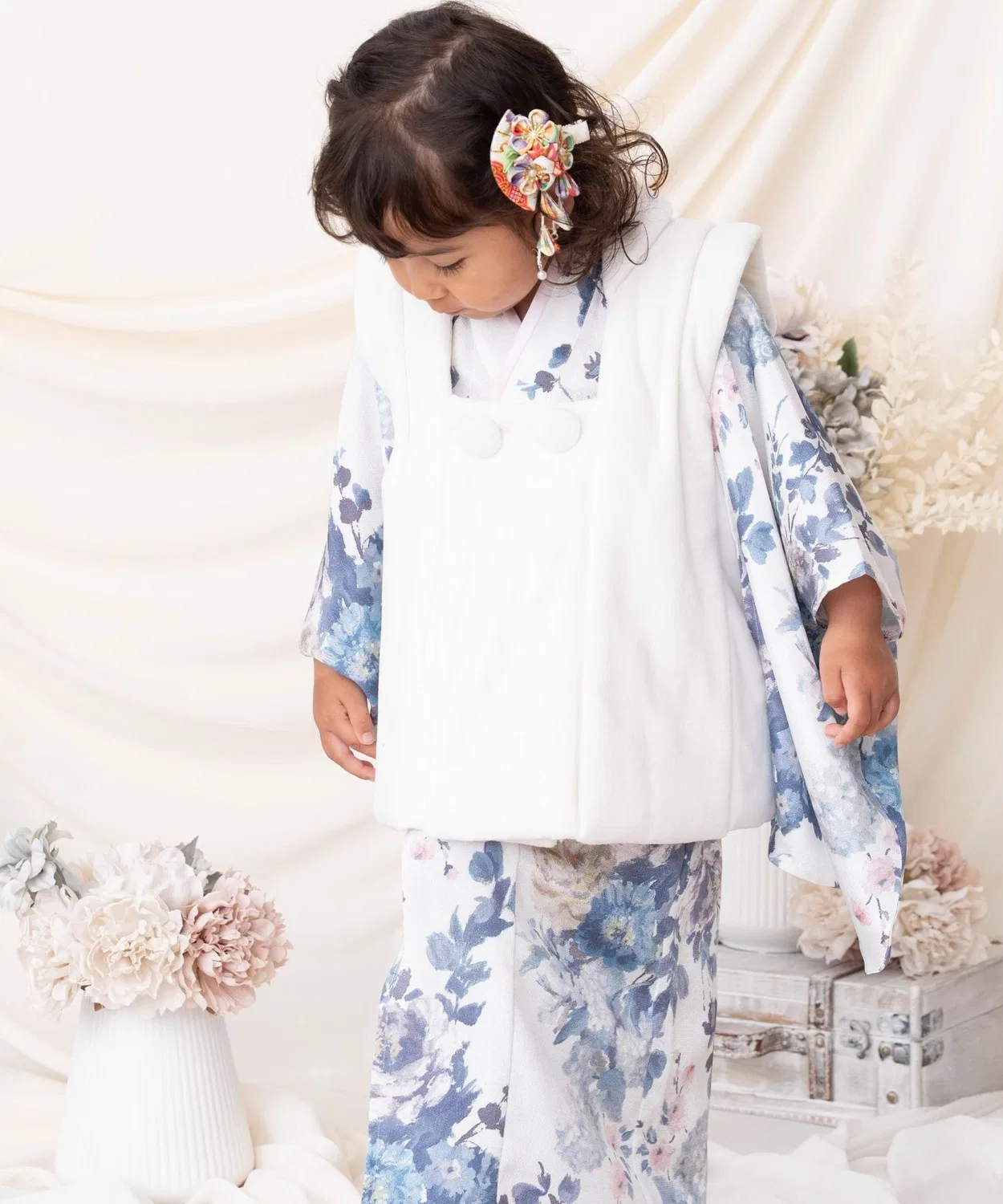 Комплект кимоно и хаори для девочек 3 года Sweet Mommy голубой