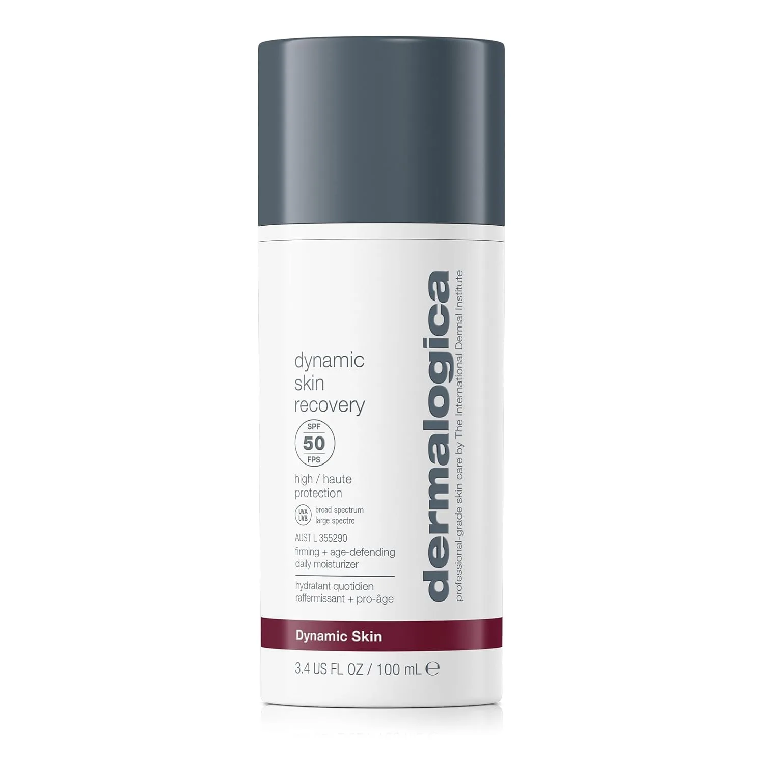 Dermalogica Dynamic Skin Recovery SPF50, увлажняющий солнцезащитный крем для лица против старения, средней плотности, нежирный, широкого спектра действия. 100 мл (1 шт.)