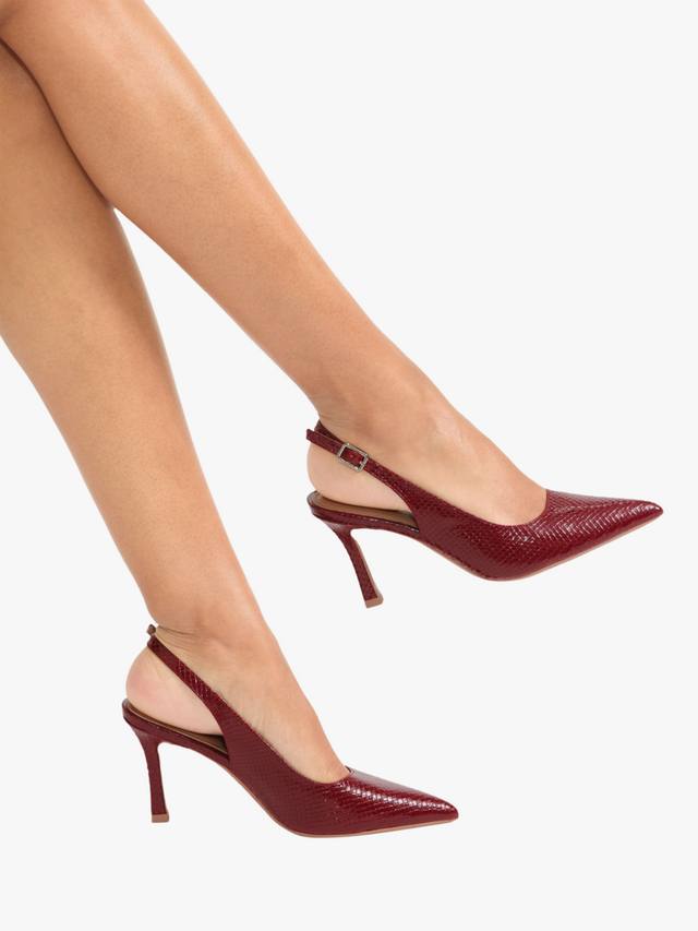 Corletta остроконечные лодочки на каблуке с ремешком Carvela, Red Dark — фото 2