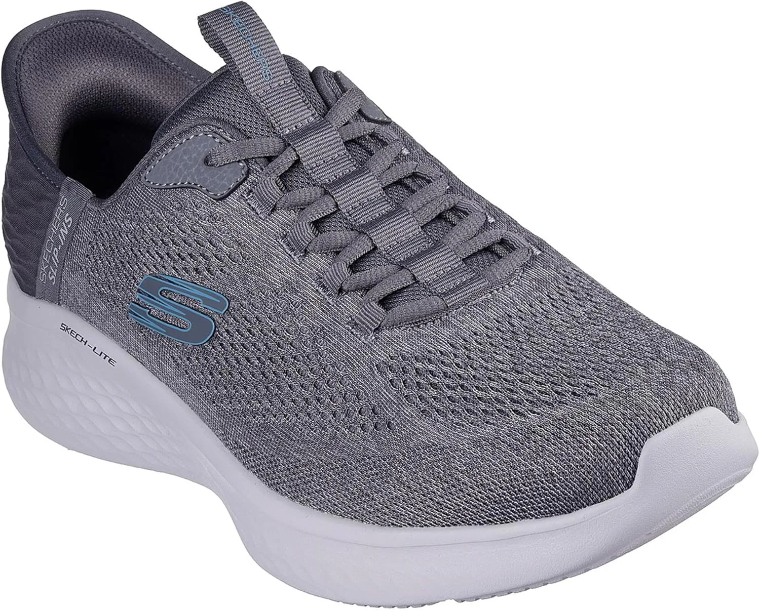 Кроссовки Skechers Herren Skech-lite Pro Primebase, Charcoal Mesh Blue Trim — фото 2