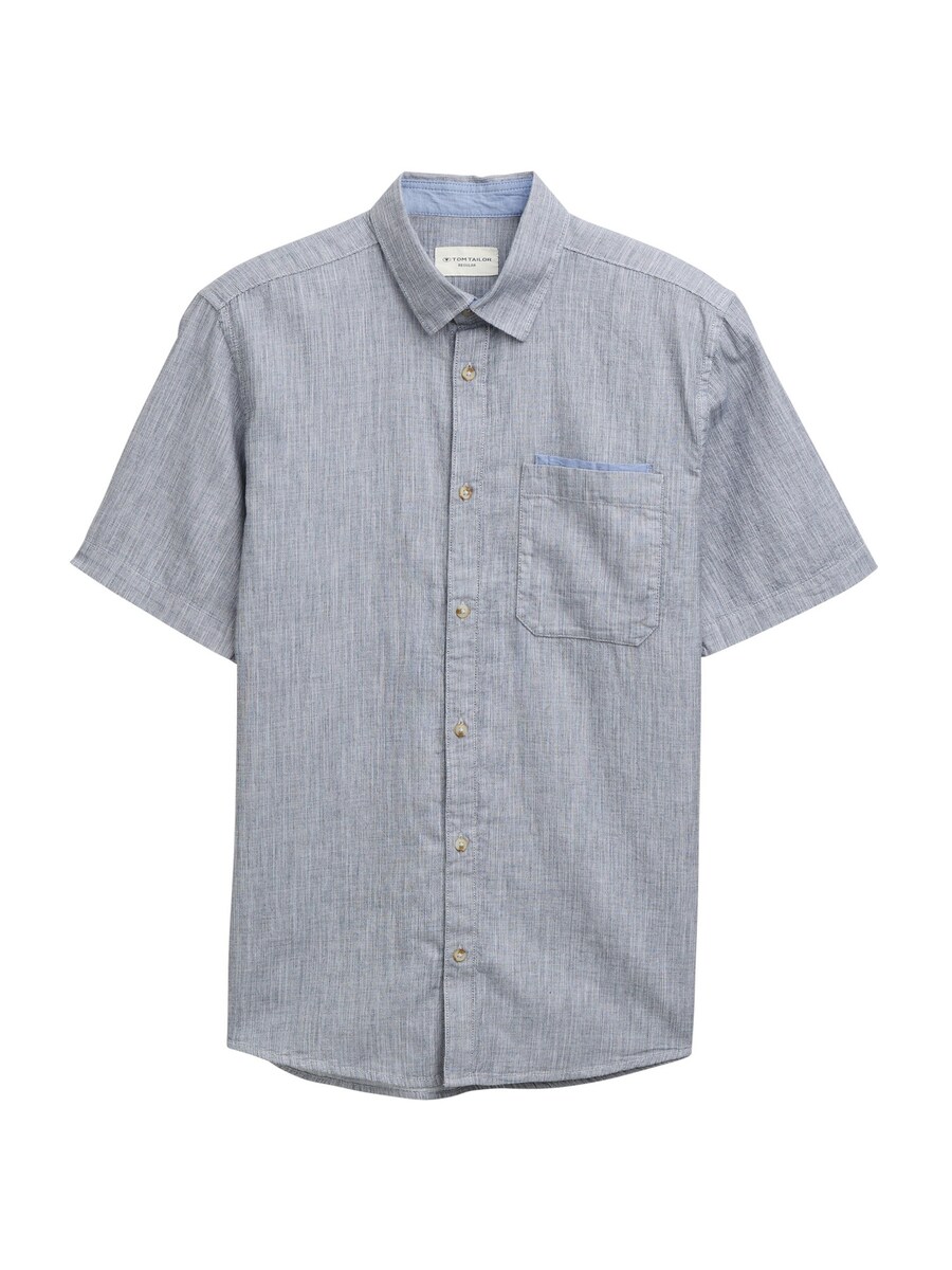 

Рубашка на пуговицах классического кроя TOM TAILOR, Light blue/mottled blue