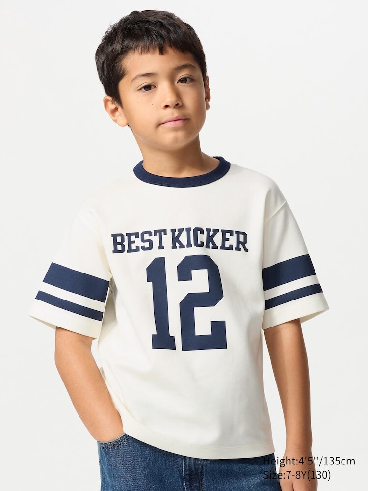 Футболка airism cotton crew neck с круглым вырезом Uniqlo, цвет 69 синий — фото 2