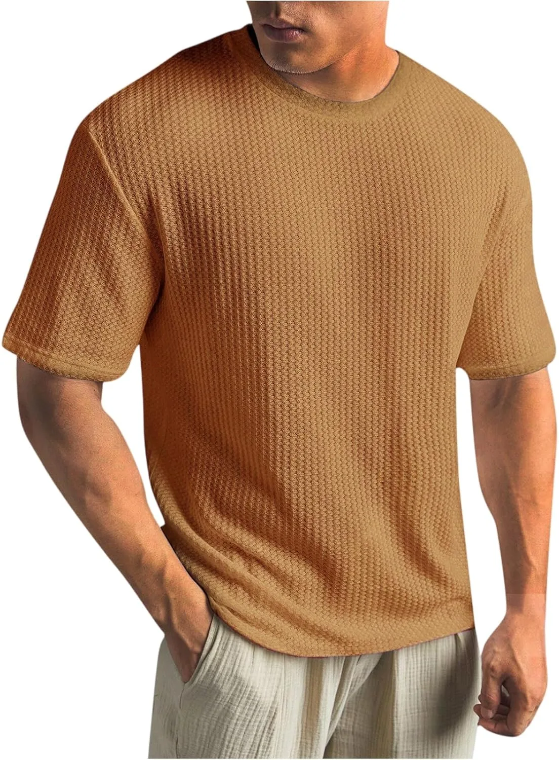 

Футболка Waffle Cotton с коротким рукавом