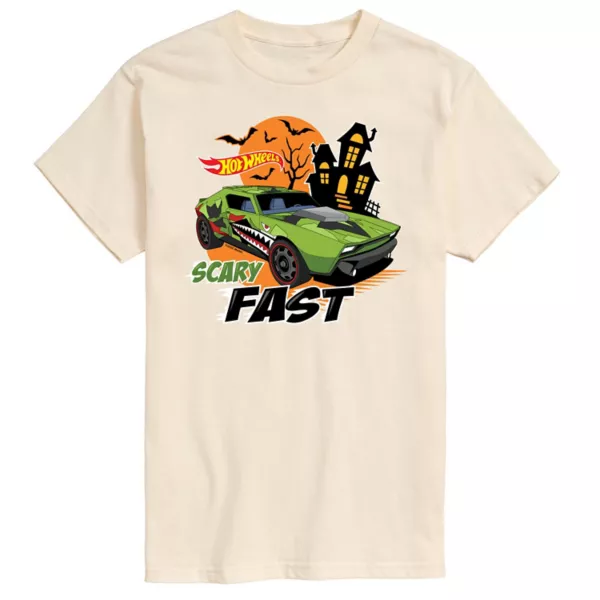 

Мужская футболка с принтом «Scary Fast» Hot Wheels, бежевый