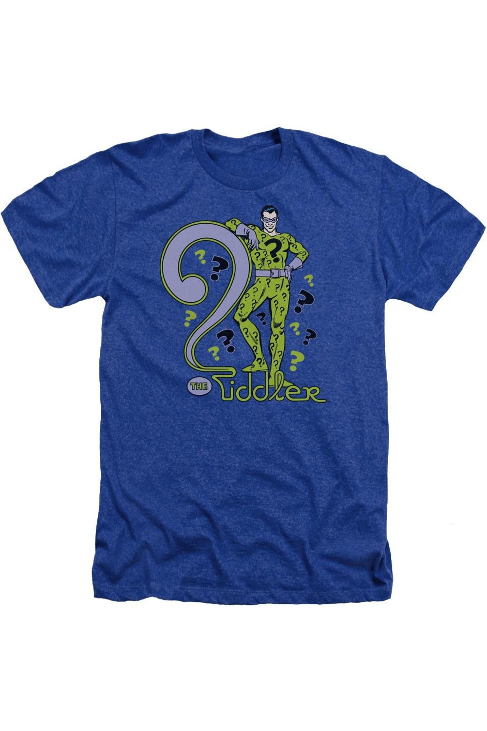 

DC Comics The Riddler Adult Heather Tee / Футболка Gildan, синий