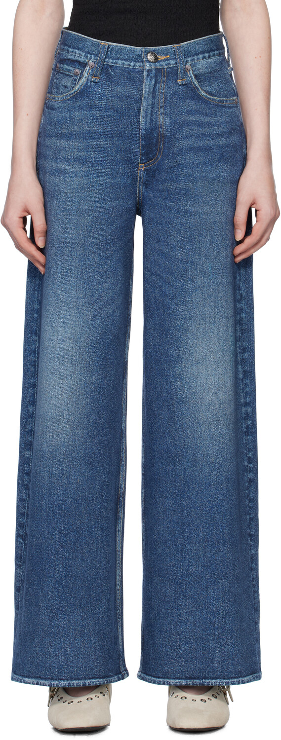 

Синие джинсы Miramar Terry Sofie длиной до щиколотки rag & bone