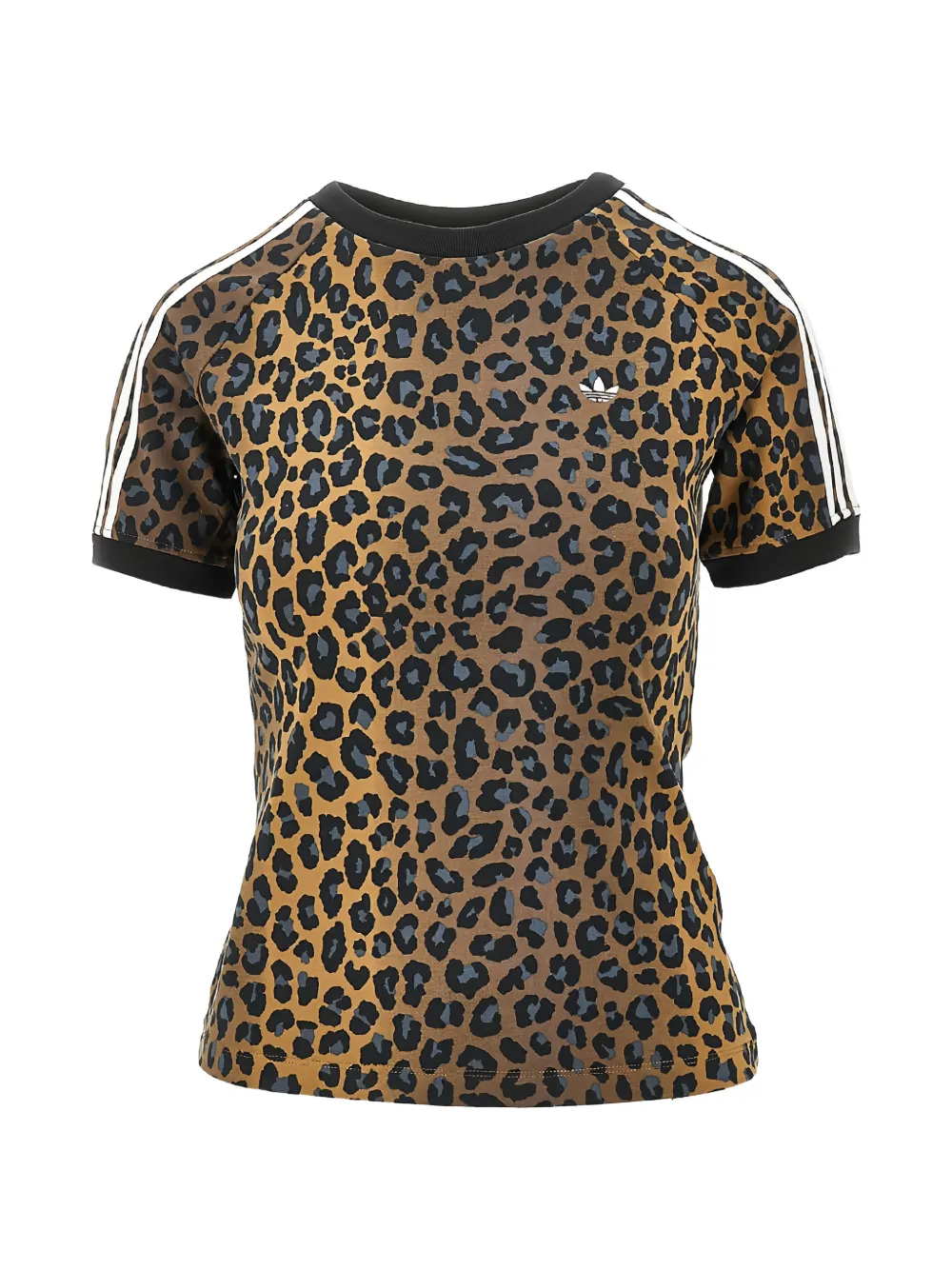 

Футболка с леопардовым принтом Cali Adidas, коричневый