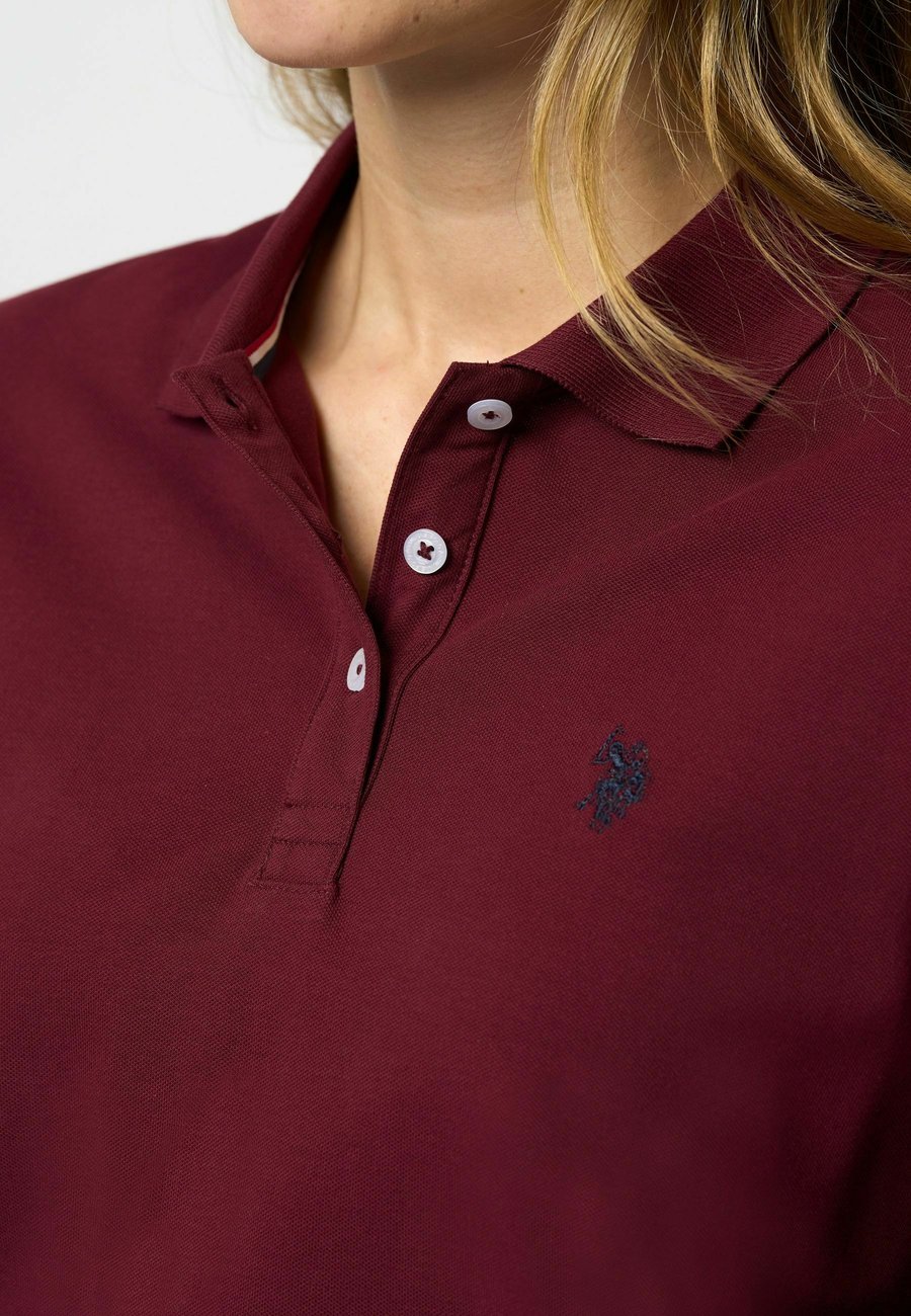Поло U.S. Polo Assn. LISE, Tawny Port/Red — фото 4