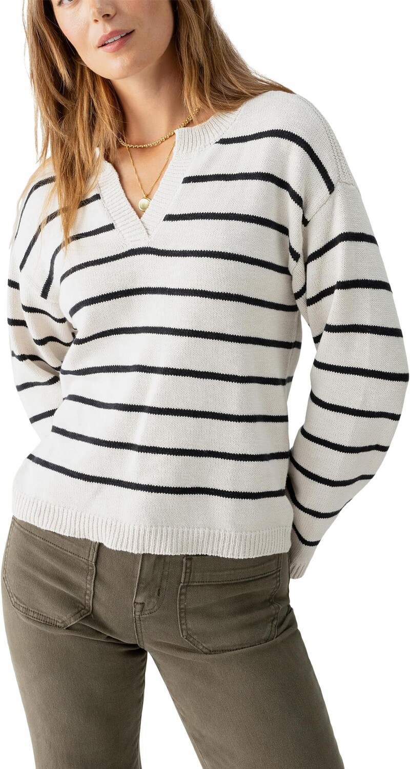 

Свитер Sanctuary Chill Vibes Sweater, цвет Chalk Black Stripe