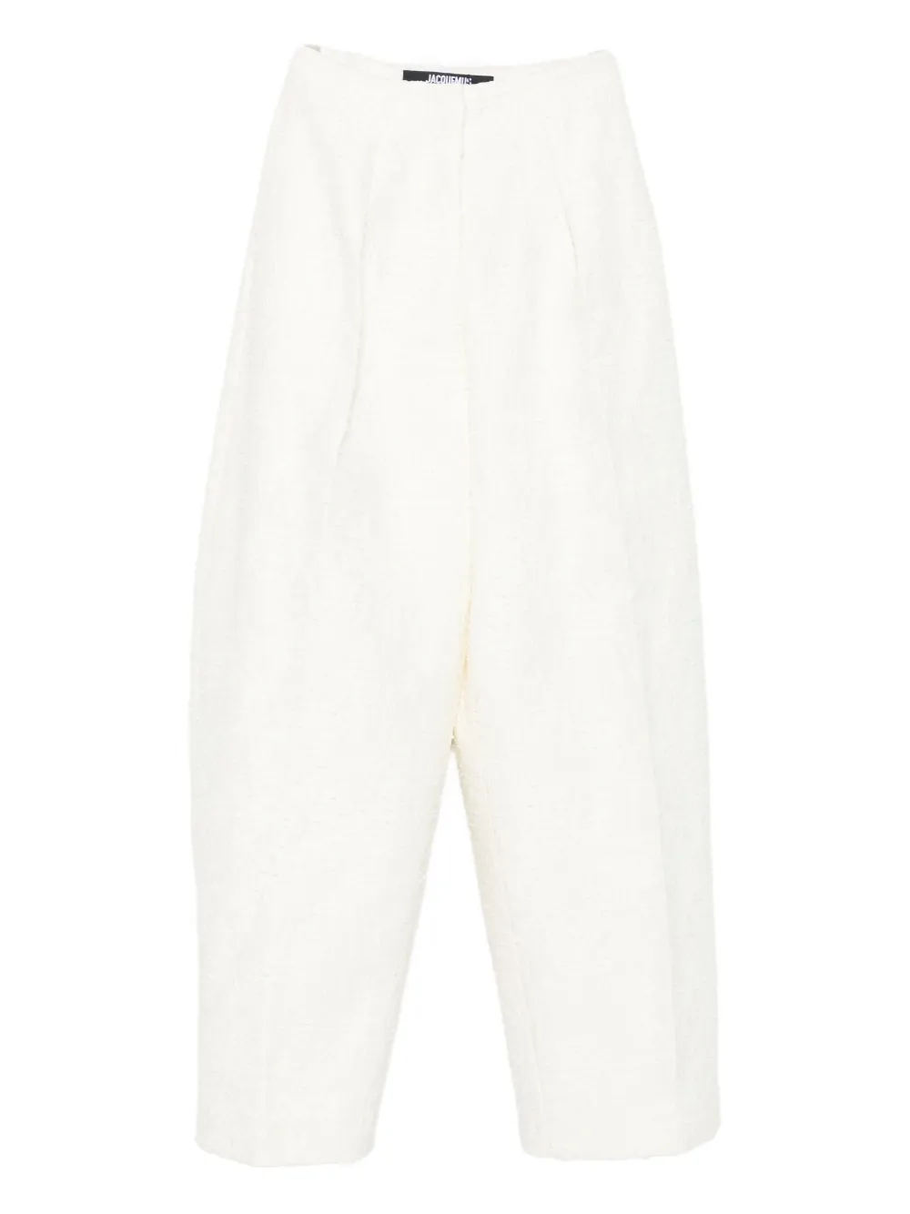 

Твидовые брюки Le Curvo JACQUEMUS, белый