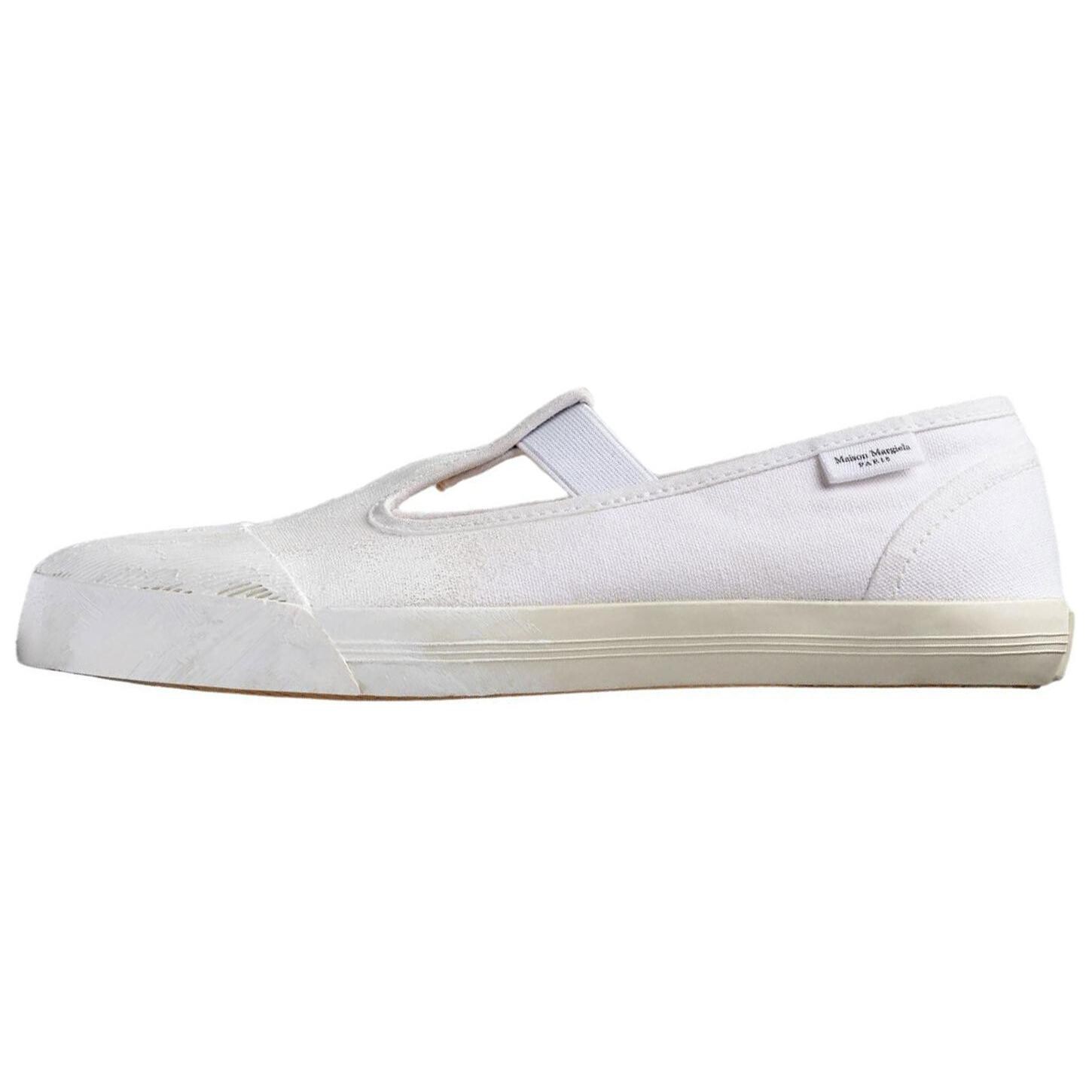 Туфли Tabi Mary Jane мужские белые Maison Margiela