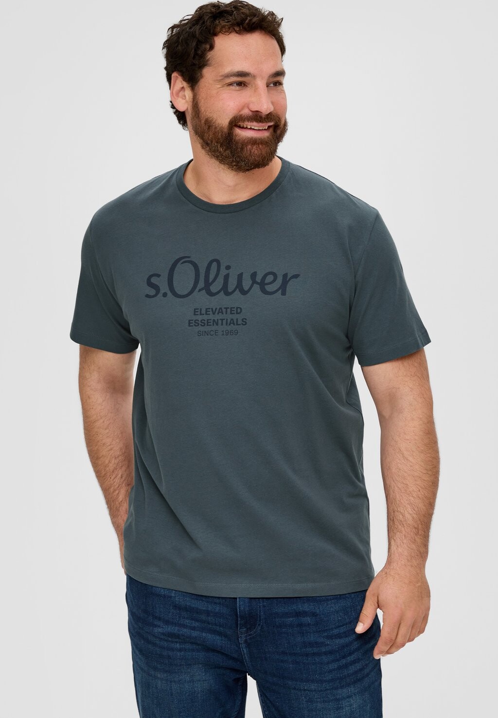 

Футболка с принтом MET LOGO s.Oliver, цвет schiefergrau