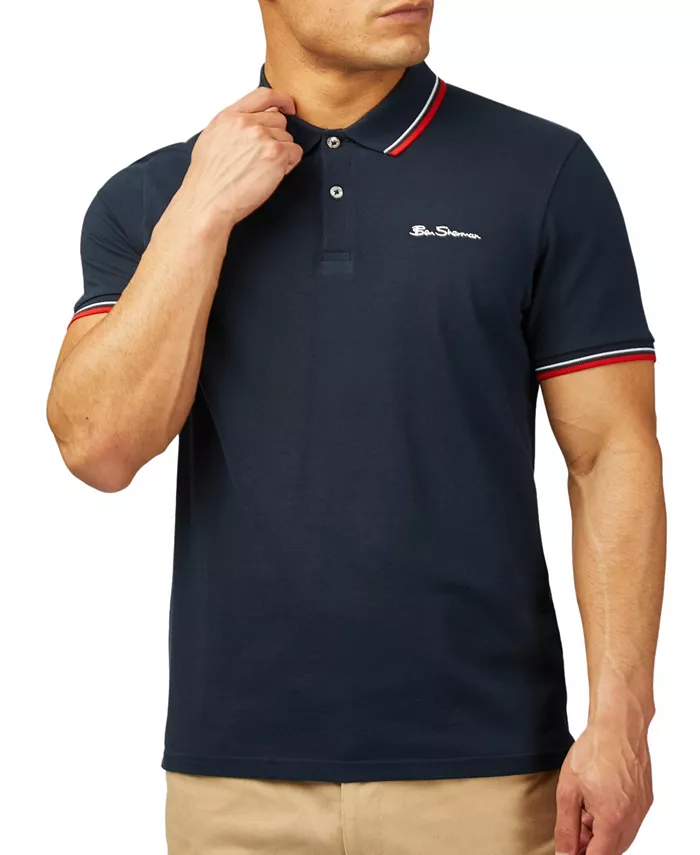 

Мужская поло с коротким рукавом Signature Pique Ben Sherman, черный
