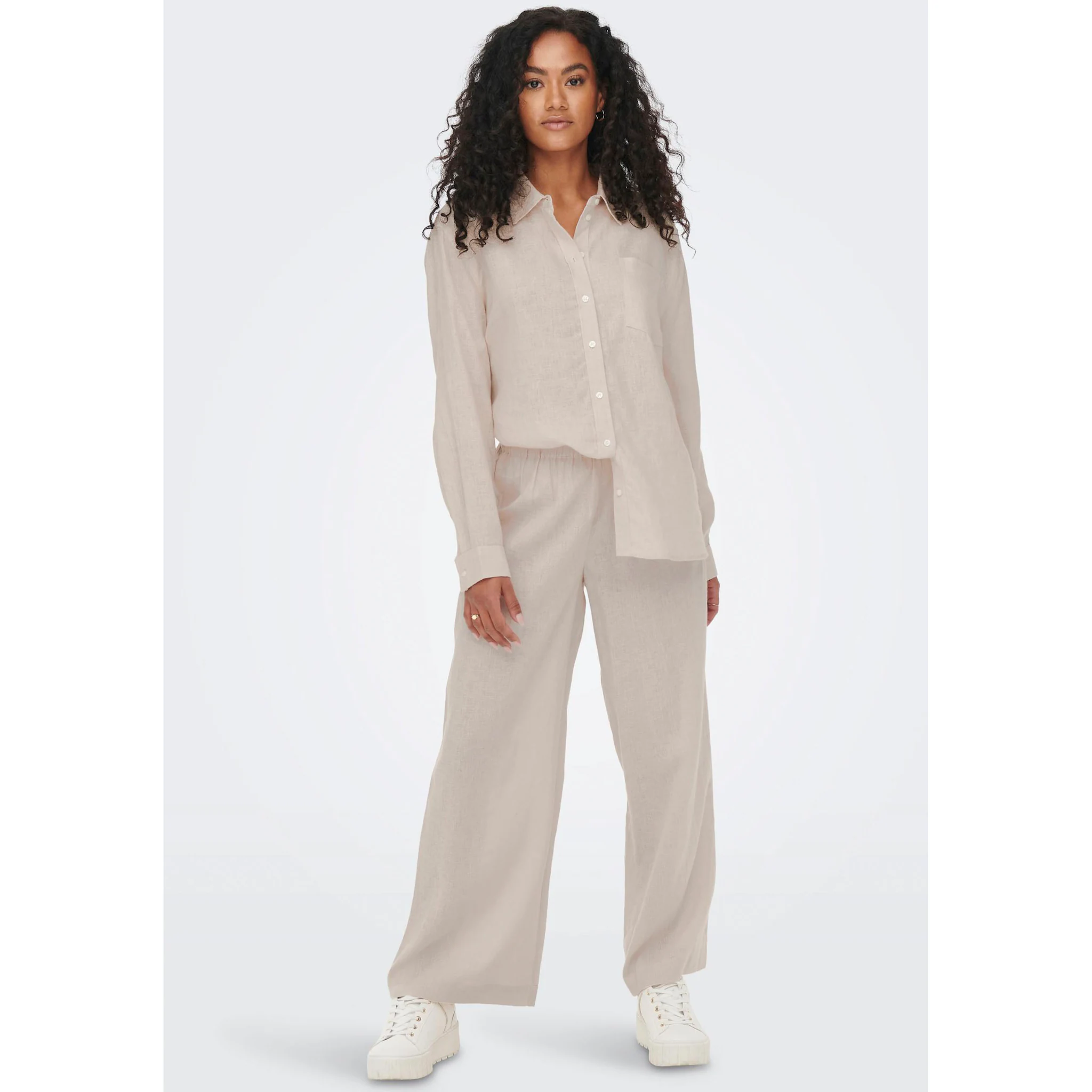 

Only льняные брюки "ONLTOKYO HW LINEN BLEND ST PANT", цвет Nomad