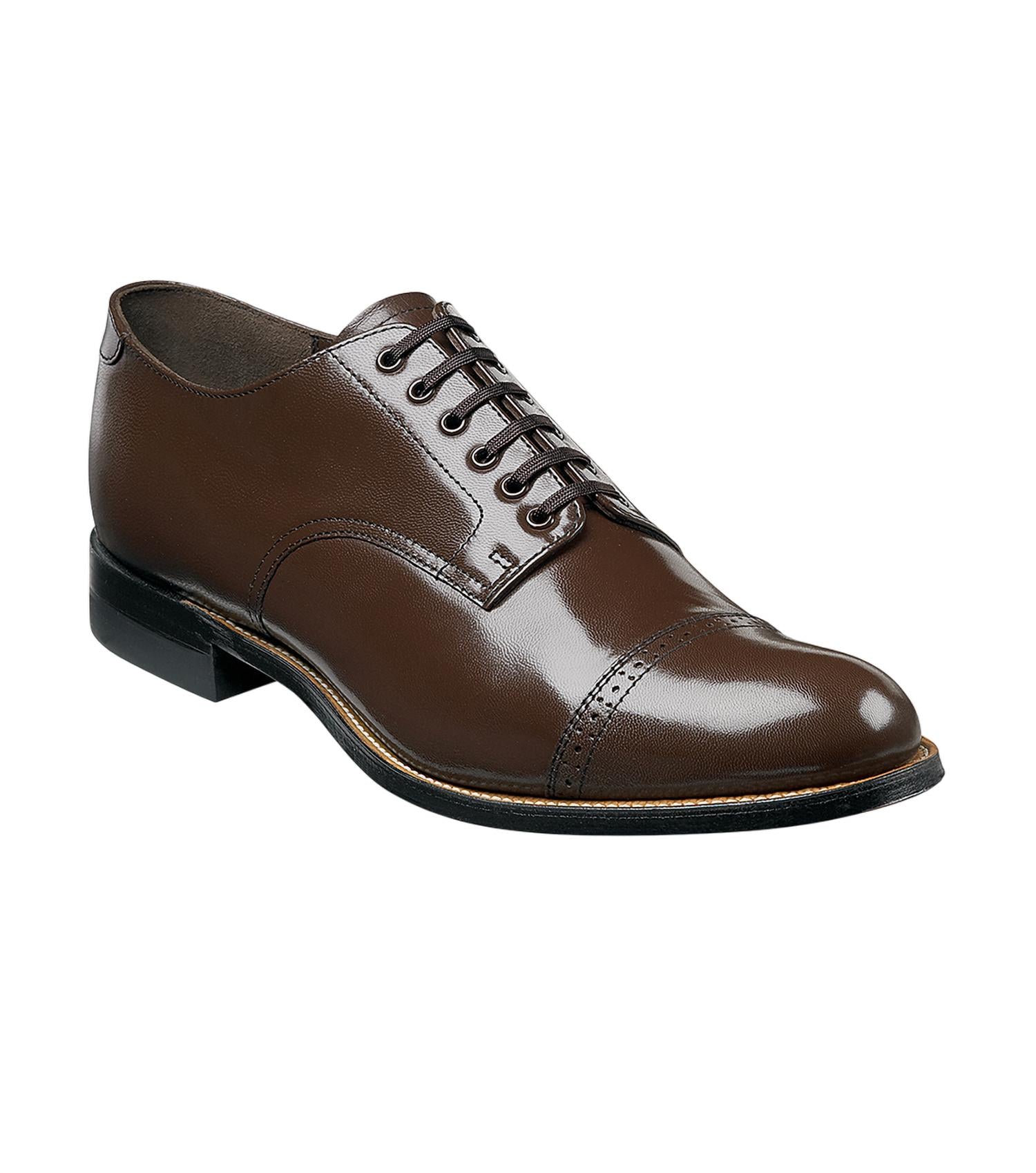 

Мужские туфли-оксфорды Madison Cap Toe коричневого цвета Stacy Adams