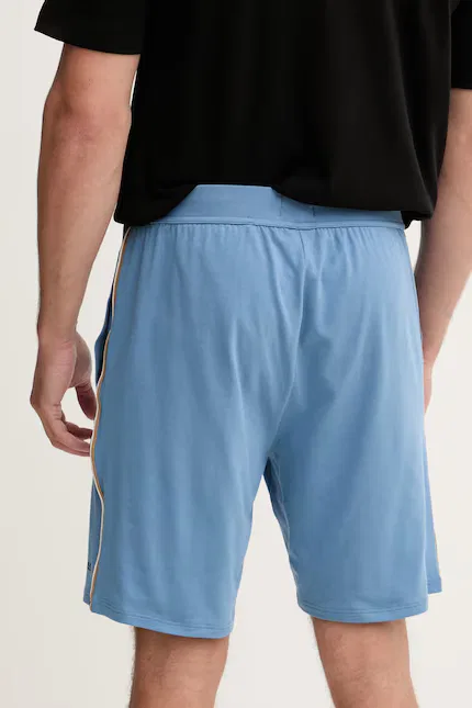 Пижамные шорты хлопок с эластаном Unique Shorts BOSS, синий — фото 3