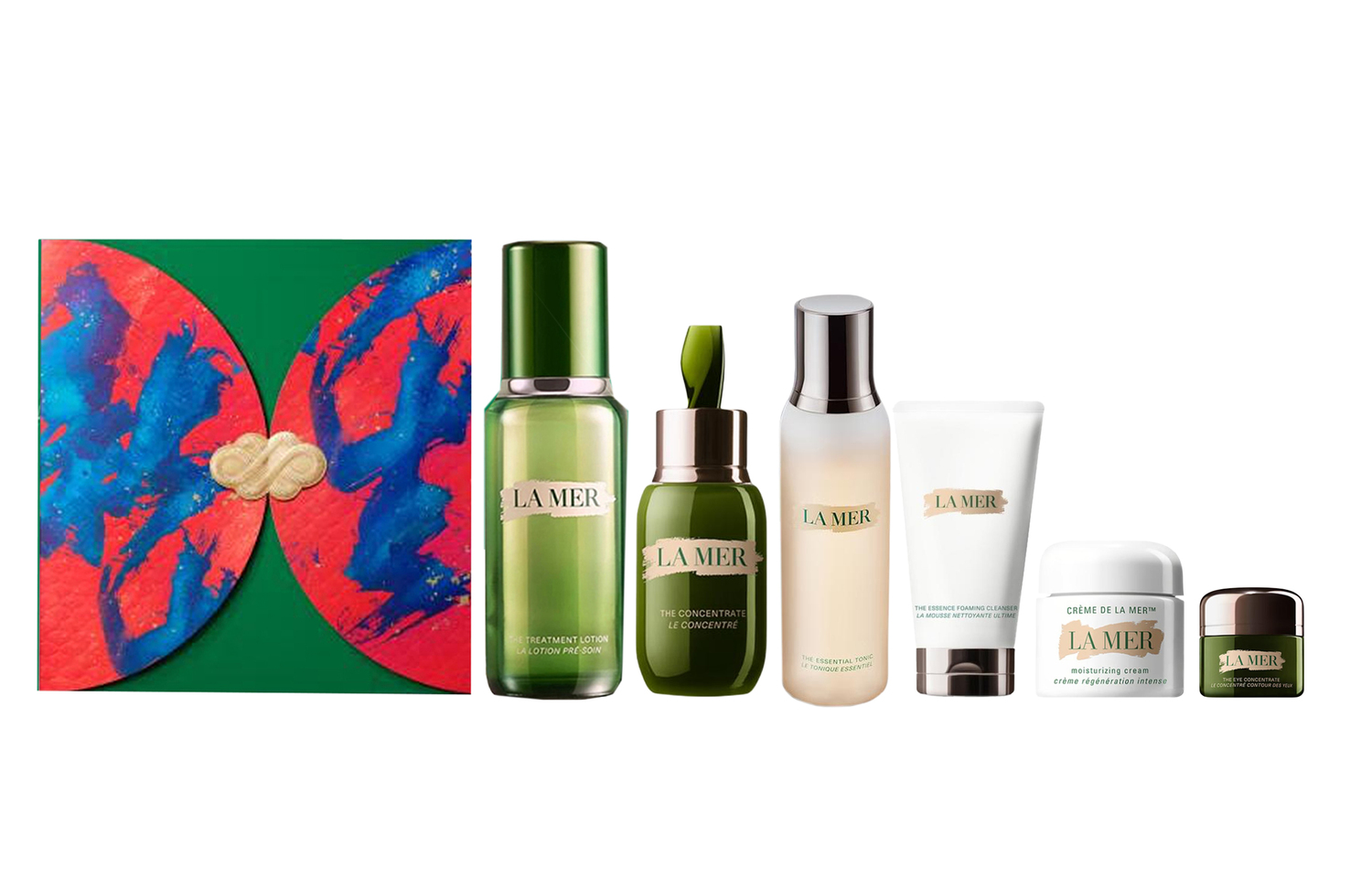 

HAILANZHIMI новогодний лимитированный набор люкс-ухода за кожей питомца увлажняющий восстанавливающий комплект из 6 предметов LA MER