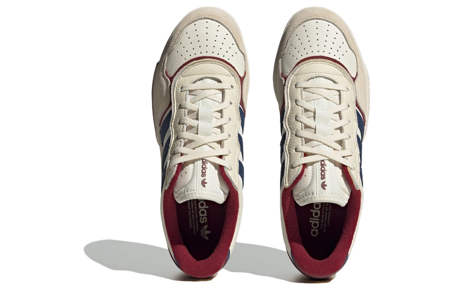 Кроссовки Adidas originals Courtic Unisex, бежевый/синий/красный — фото 3