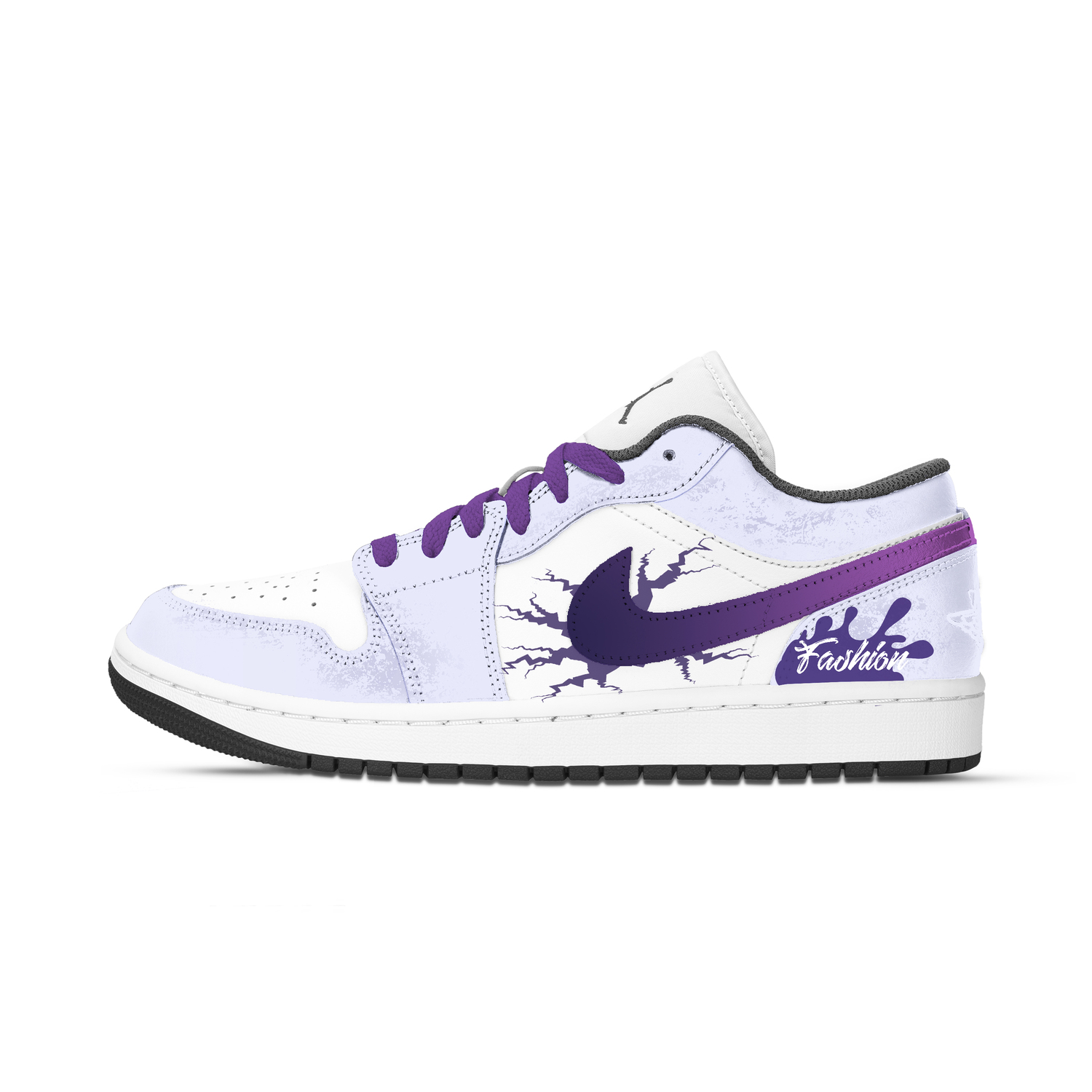 

Кроссовки Air 1 Space Time устойчивые к истиранию низкие винтажные баскетбольные Unisex Jordan, фиолетовый