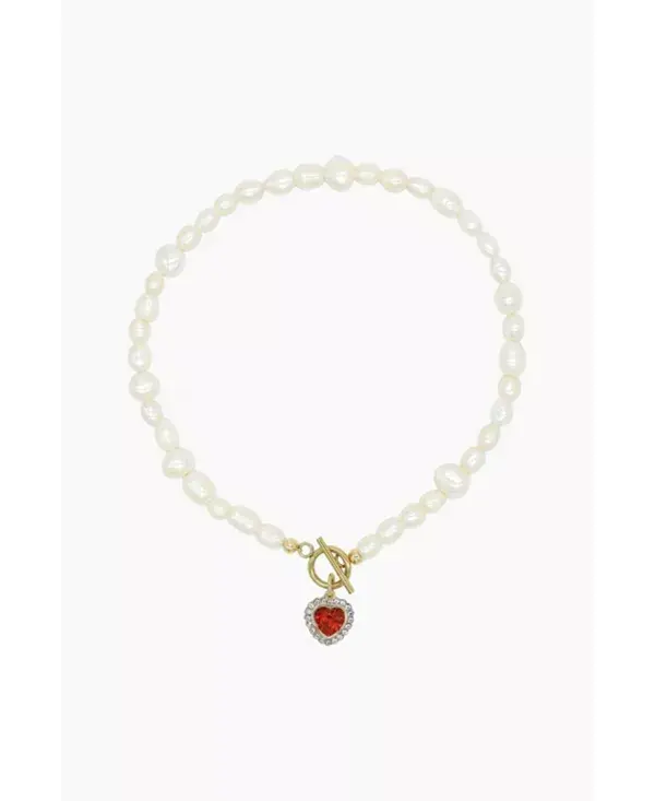 

Ожерелье из пресноводного жемчуга с подвеской в виде красного сердца 15,0¿ Velvet Luna, red
