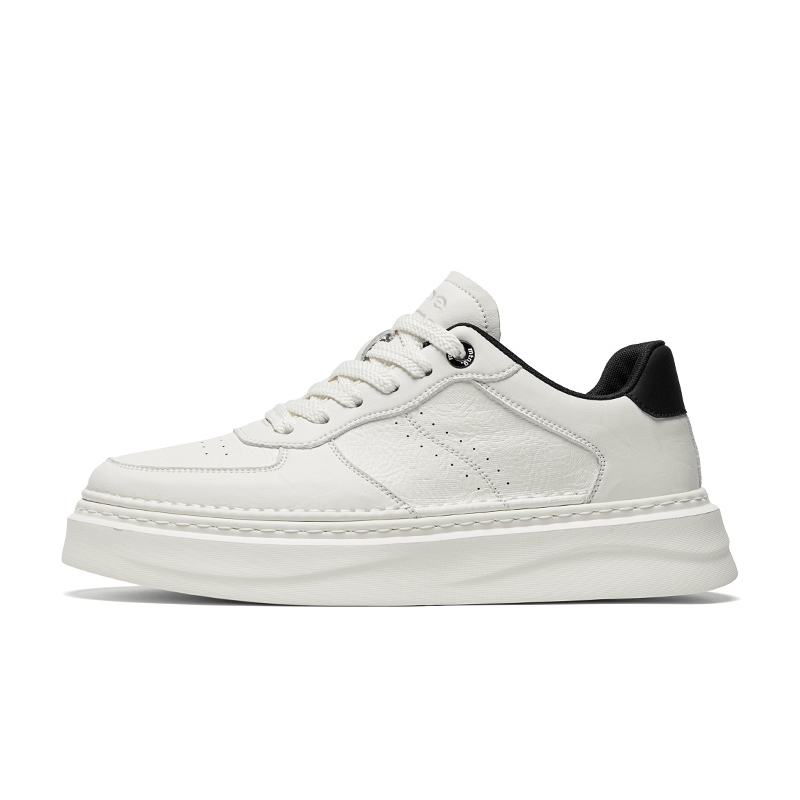 

SUPEREDGE Легкие нескользящие дышащие мужские лоу-топы для скейтбординга бело-черные, цвет White Black