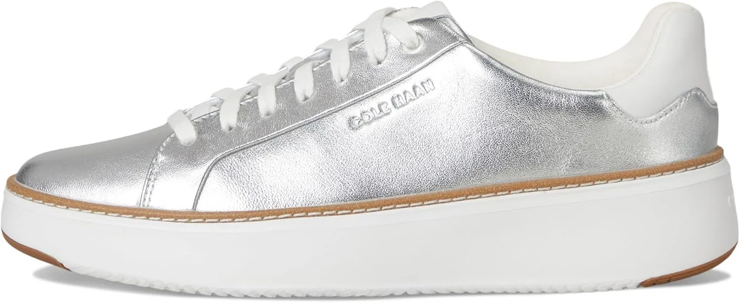 Мужские легкие оксфордские туфли Cole Haan Grandpro Topspin, 2-Silver Talca Look, White — фото 4