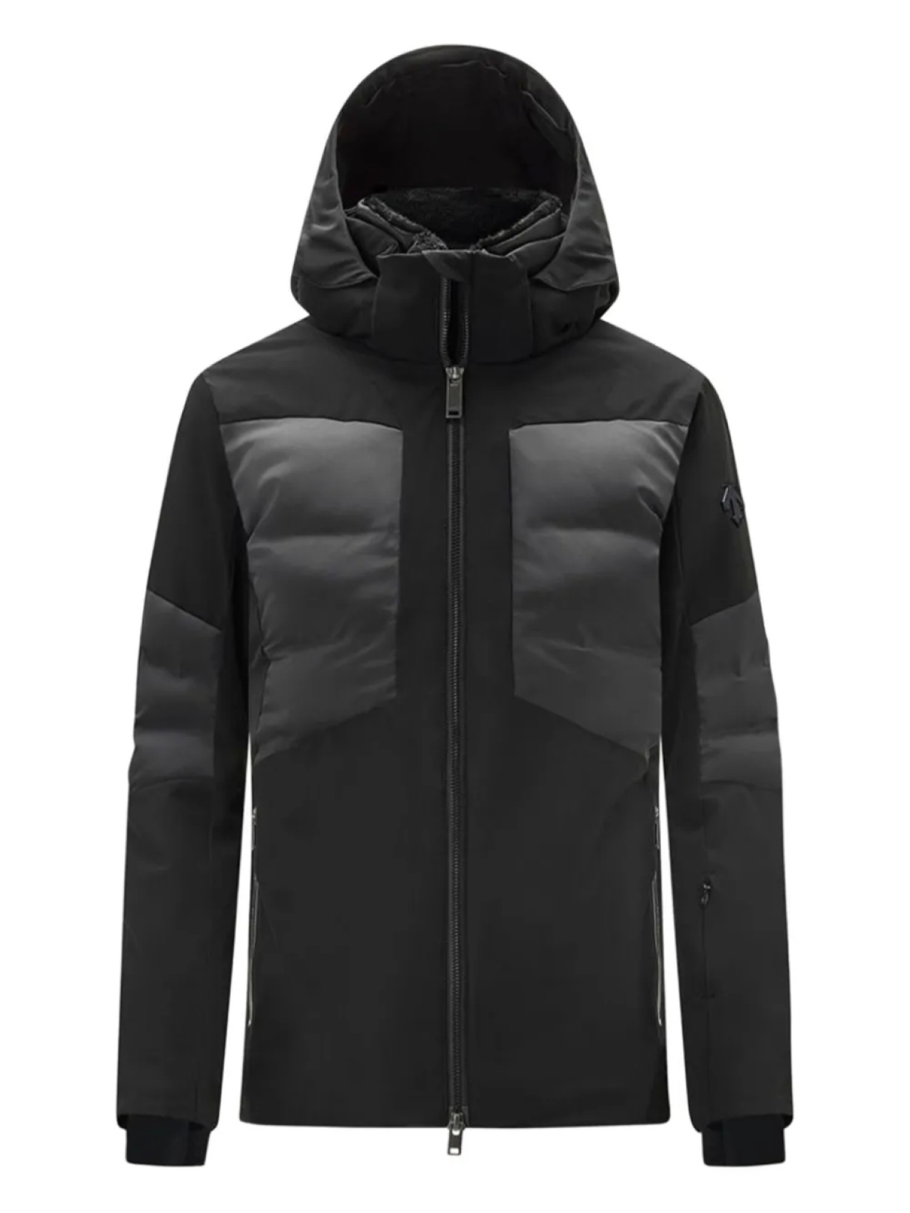 

DESCENTE пуховик с капюшоном, черный