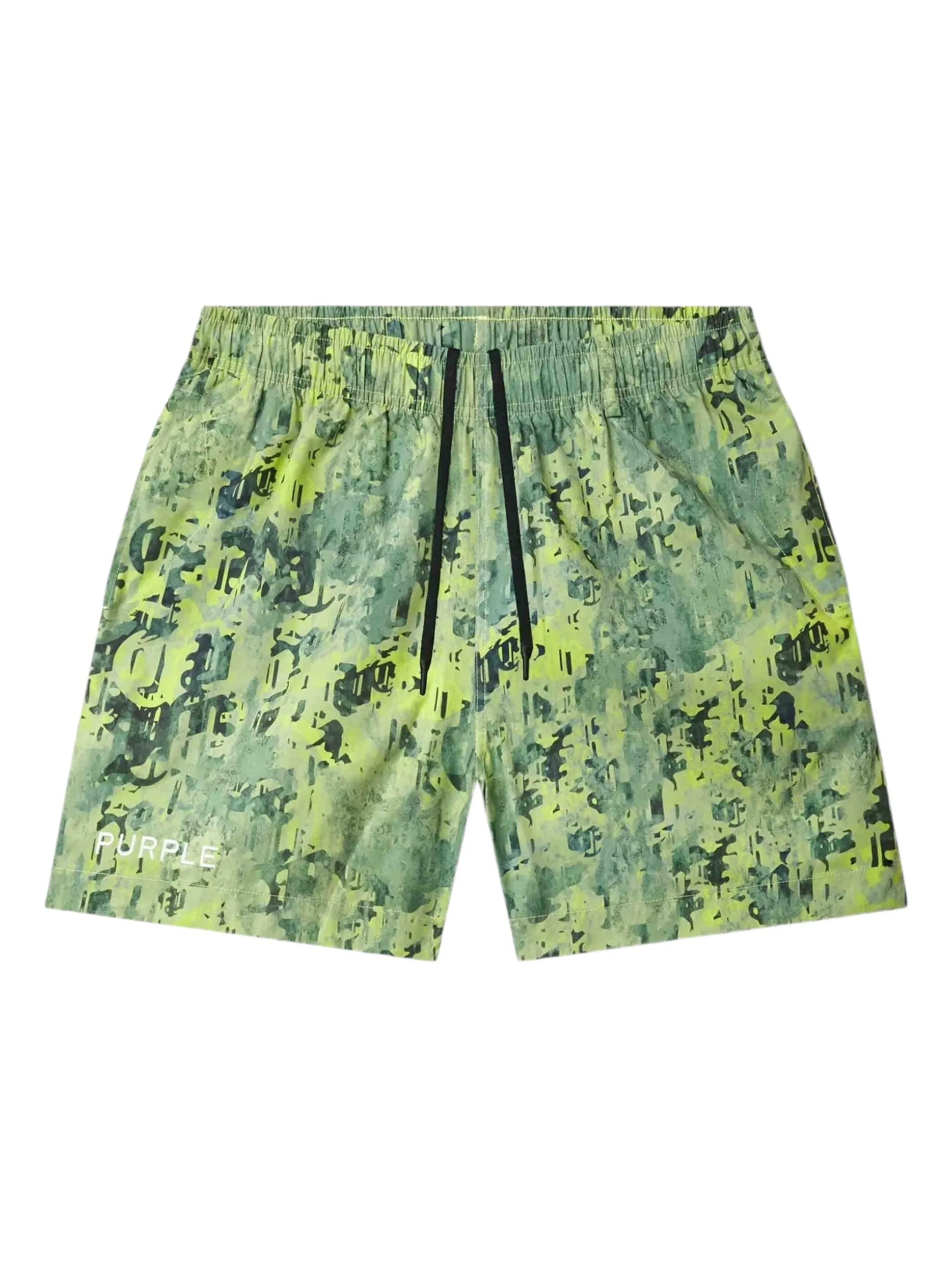 

Шорты с эластичным поясом и принтом Purple Brand, зеленый