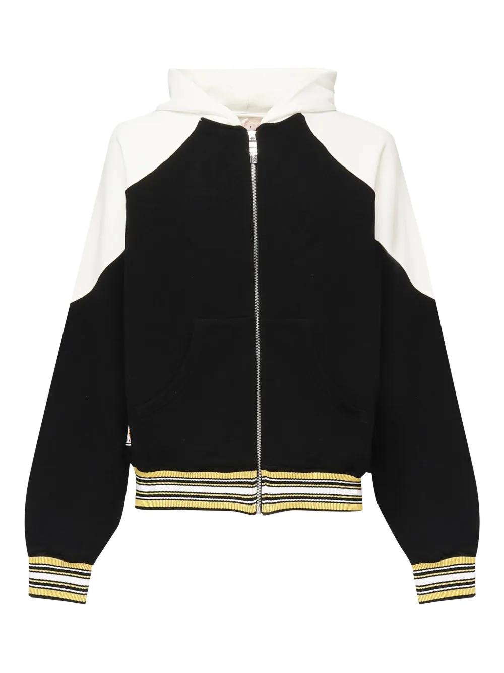 

Худи в стиле колор-блок на молнии PDF CHANNEL, черный