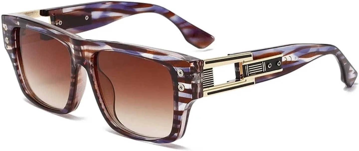 

Модные солнцезащитные очки для мужчин и женщин с защитой от УФ-излучения UV400, роскошные, винтажные, качественные, в классическом ретро-стиле Generic, C3